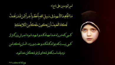 تصویر از ارزش عفّت و پاكدامنى – حکمت شماره ۴۷۴
